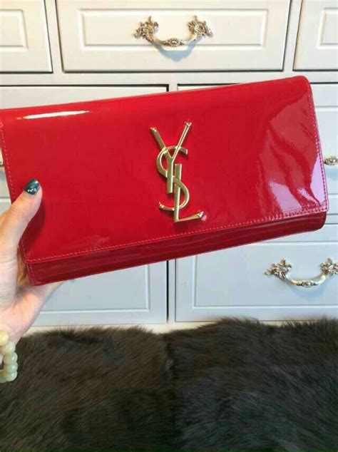 ysl y clutch red|yves saint laurent clutch sale.